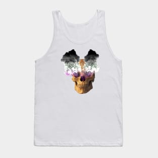 Subtle Ace Flag Halloween Skull Tank Top